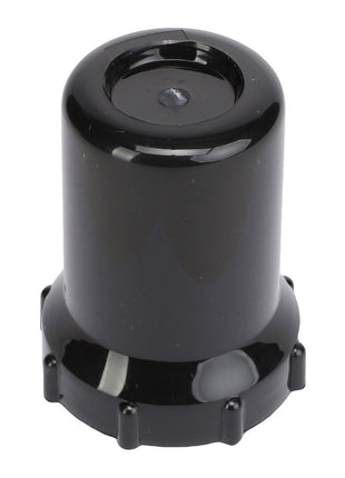 Introducing the AGCO | BOWL - AG009335 by AGCO, a black plastic end cap designed with a cylindrical shape and a slightly wider base. This product features a small hexagonal screw in the center of the top surface. For any questions about ordering, please contact our support team.