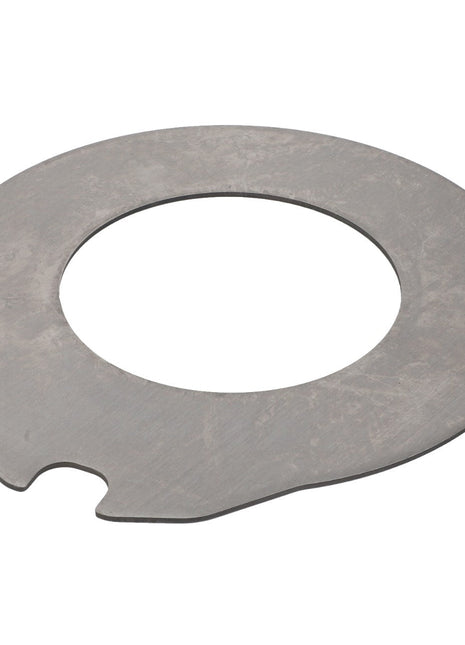 A round, flat metal AGCO Brake Disc (Acp0347330) with a large central hole and a small notch on the outer edge. No current product description available for this item.