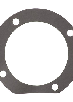 Product Description: The AGCO GASKET - 10V30427 is a circular gasket featuring four evenly spaced holes near the edge, designed for precise applications.