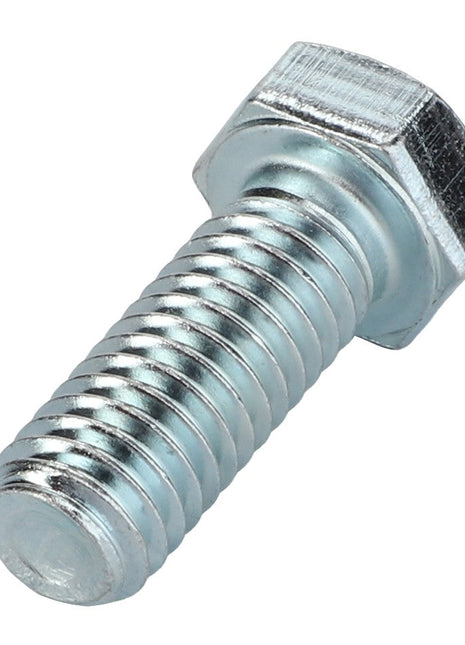 A close-up image of the AGCO | SETSCREW - D40448300, a silver hexagonal head bolt with a threaded shaft. No current product description information available.
