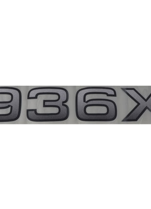 A sign with bold black numbers and the letter "936X" on a gray background, identified as AGCO | DECAL - AL11137074 from the AGCO brand, but no current product description information is available.