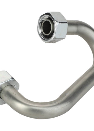 The AGCO Pipe - Acp0326880 is a metal pipe with a U-shaped bend, featuring threaded hexagonal fittings at both ends. No current product description available.