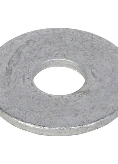 The AGCO Flat Washer - Acw1628570 is a flat silver metal washer featuring a central hole. Currently, no additional product description information is available.
