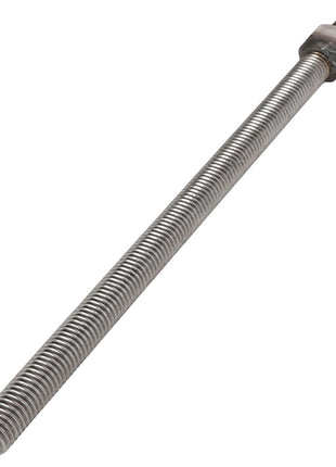 A long threaded metal rod with a nut attached near one end, known as the AGCO BOLT - AG330967. No current product description information is available.