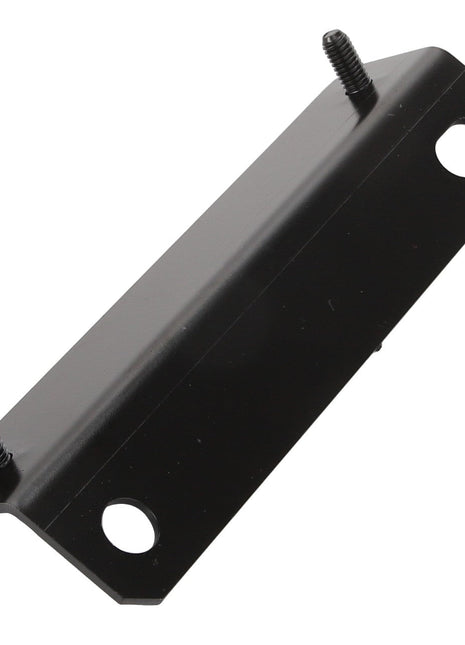 The AGCO Bracket - Acw0533130 is a black metal bracket designed with two mounting holes and includes screws attached at each corner. Unfortunately, there is no additional product description information available at this time.