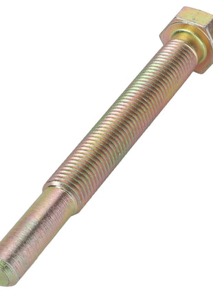 Close-up image of the AGCO BOLT - D26741087, featuring a hexagonal head and a partially threaded shaft with a metallic finish. This product is branded as AGCO.