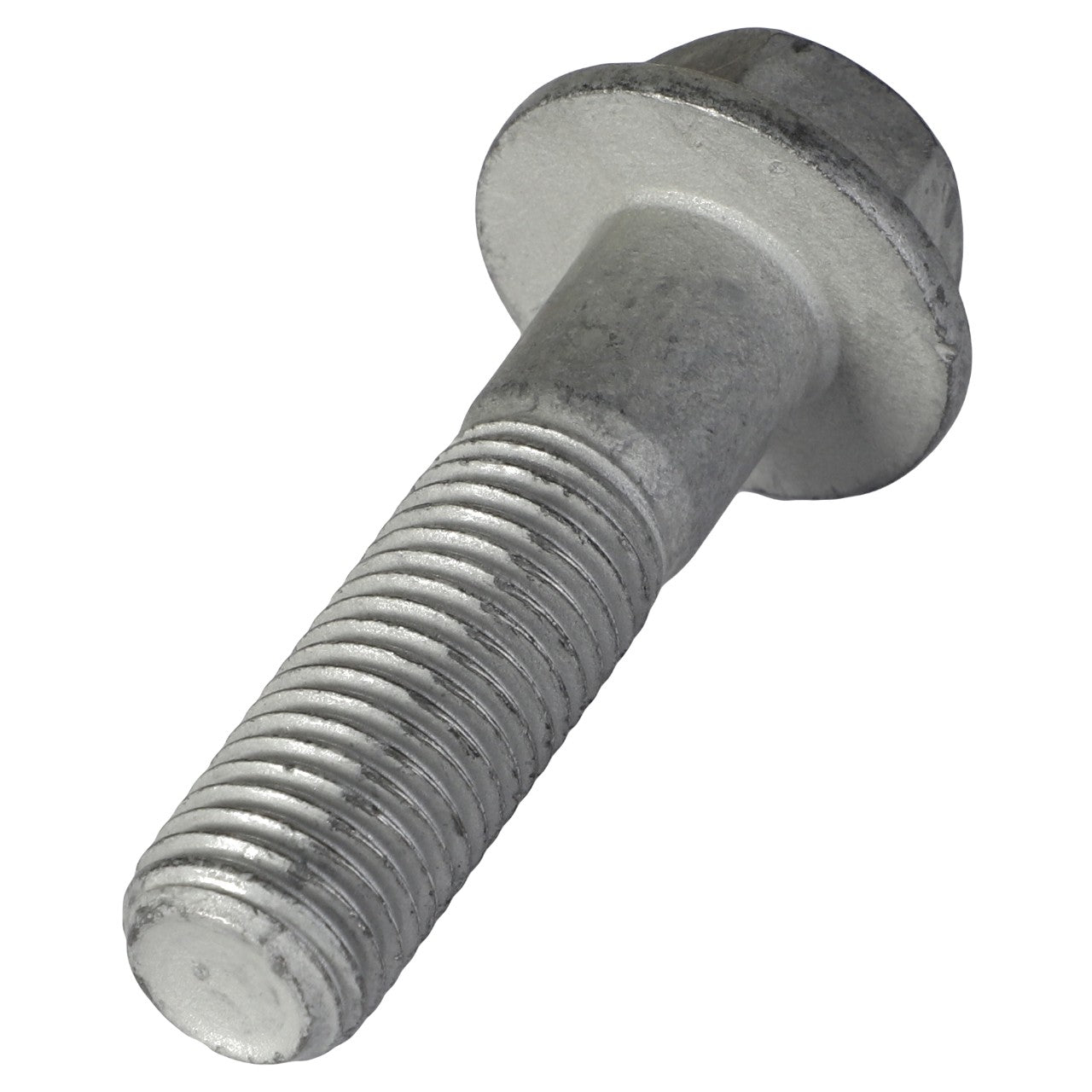 Close-up of the AGCO Hexagon Flange Bolt (Acw2292710) featuring a metal bolt with a hexagonal head, partially threaded shank, and washer-like flange. No current product description information available.