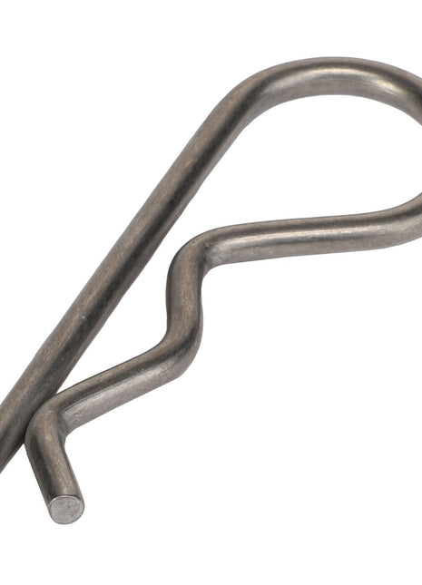 Image of the AGCO | PIN - AG133147, a metal hairpin cotter pin from AGCO. It is characterized by its bent, looped shape used for securing clevis pins and other fasteners. No current product description information is available.