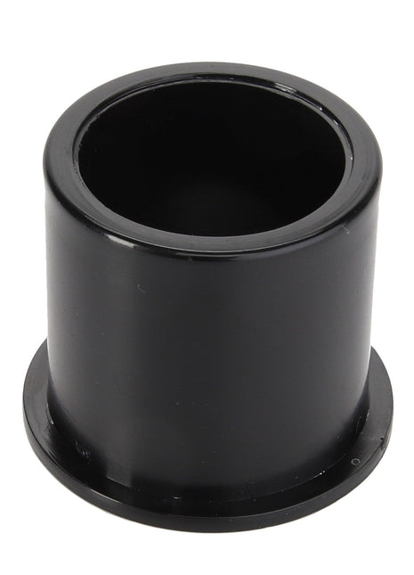 Introducing the AGCO | Bush - La322072050: A sleek, black cylindrical plastic spacer featuring a distinctive flared base. 

*Note: Detailed product descriptions are not currently available.*