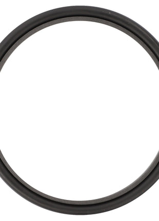 A close-up image of the AGCO | SEALING WASHER - F718301020220, featuring a smooth black rubber surface, forming a flawless circle.