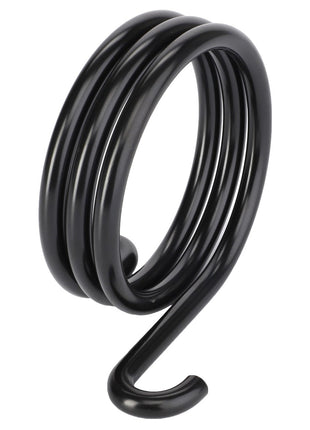 The AGCO Spring (F334700031030) is a black, coiled cable lock featuring an integrated loop at one end and a hook at the other, specifically designed for securing items. This product currently has no detailed description available.