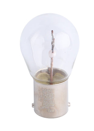 A small clear incandescent light bulb with a metal base and visible filament inside, the AGCO | Bulb 12V 21W - 6210874M1 by AGCO offers reliability and efficiency for everyday use.