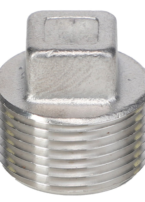 The AGCO | PLUG - AG051914 by AGCO is a metal threaded plug with a raised square top, commonly used for sealing or closing off the end of a pipe. No current product description available.