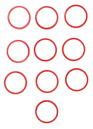 No current product description information available for AGCO | KIT, RING - AL5028011, featuring ten red circular rings arranged in a rectangular grid pattern on a white background.