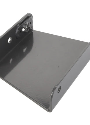 The AGCO Bracket - Acw6472560 by AGCO is a black, wall-mountable shelf bracket featuring two side mounting holes and one backplate. No current product description information is available.