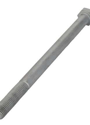 A close-up of the AGCO | Hexagonal Bolt - Acw1525910 showcases intricate threading on one end paired with a sleek, smooth shaft.