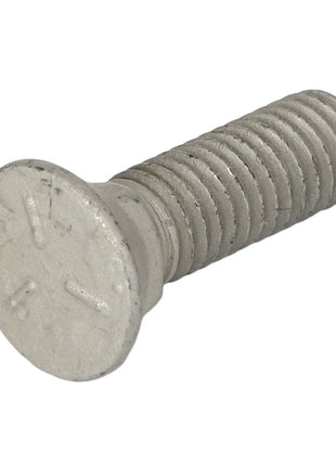 A close-up image of the AGCO Plow Bolt - Sn3050, a metal threaded screw with a flat, slotted head. No current product description available for this product.