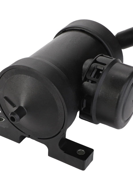 The AGCO | Ccv Filter - Acw2161110 is a black cylindrical automotive part featuring an attached nozzle and mounting base. No additional product description information is available for this item under the AGCO brand.