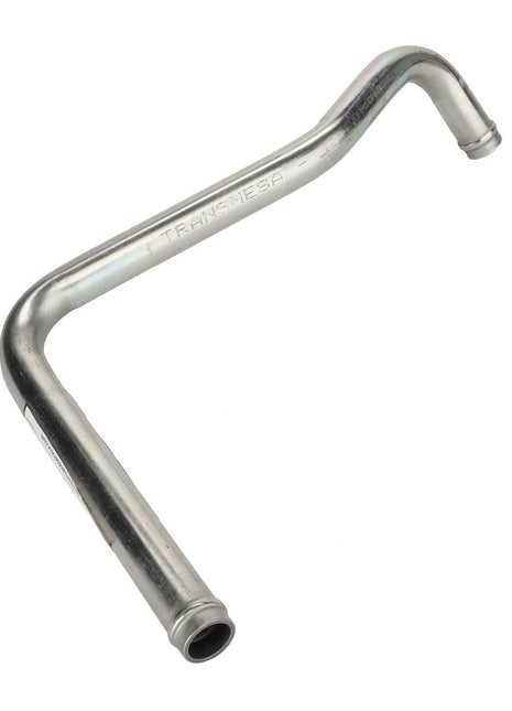 Product Description: The AGCO | Water Hose - Acw2800230 by AGCO is a bent, silver metal tube with cylindrical ends, commonly used in various automotive or mechanical applications. This essential component plays a crucial role in many engineering projects.