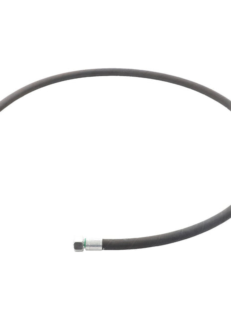 A coiled black hydraulic hose, branded AGCO and identified by the product number Acw7146890, featuring metal fittings at both ends and arranged in a circular shape. No additional product description information is available.