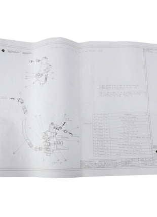 The AGCO FIT.INSTRUCTION - CD3341 features extensive diagrams and meticulous annotations of a mechanical component, providing comprehensive insights into its construction.