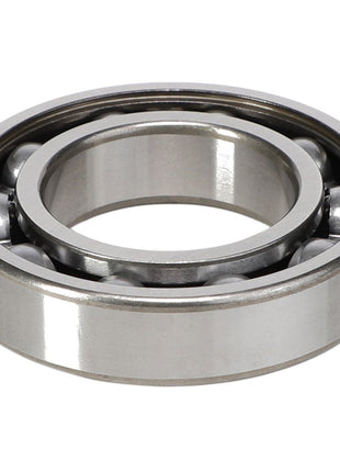 The AGCO | Cylindrical Round Bore Ball Bearing - 1109073 is a metallic, circular component with an inner and outer ring, featuring several spherical balls in between.