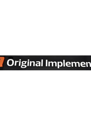 A black rectangular sign with the text "AGCO | DECAL - ACP0393920" in white, an orange AGCO logo on the left side, and a subtle note of product support.