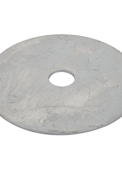 A flat, circular metal disc with a central hole, known as the AGCO Washer - Acp0704690 by AGCO.