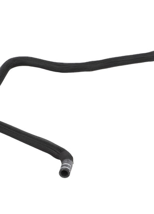 The AGCO | Hose - Acw2085930, an L-shaped, adaptable black hose by AGCO, is equipped with durable metal connectors on both ends.