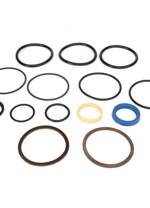 The AGCO KIT - EP6301, featuring various sizes of O-rings and washers, is meticulously arranged on a white background to highlight the attention to detail. Currently, no additional product description information is available for these items.