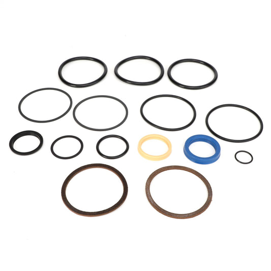 The AGCO KIT - EP6301, featuring various sizes of O-rings and washers, is meticulously arranged on a white background to highlight the attention to detail. Currently, no additional product description information is available for these items.