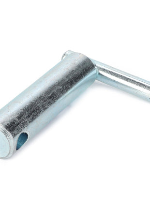 The AGCO INSERT PIN - F835500165050, a metal cylindrical tool with a protruding handle and a hole at the bottom, likely used as a lever or key component for machinery, currently has no product description information available.