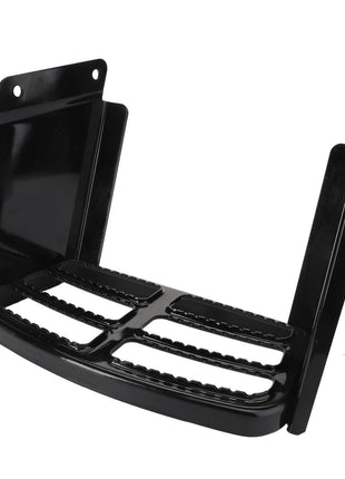 The AGCO | Step - Acw0919350, a black metal folding step with a grated platform and mounting brackets, currently lacks detailed product description information.