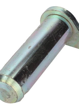 The AGCO Pin - Acp0324090 is a cylindrical metal pin featuring a flat tab on one end and a slightly rounded tip on the other, displayed against a white background. Currently, no additional product description is available.