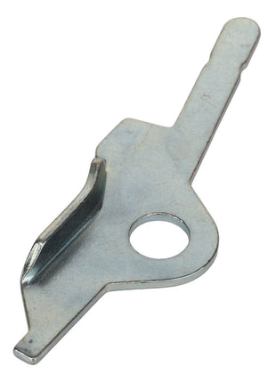 The AGCO | LOCK - AL5020381 is a metal latch mechanism with a hooked end and a central circular hole. No additional product description information is available.