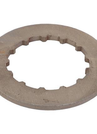 AGCO | SHIM - 0.010.0631.0, a metal washer with internal notches, likely a machine part, displayed on a white background. For any questions about ordering or specific details, please consult our Support Team from AGCO.