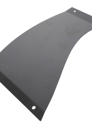 No current product description is available, but the AGCO | Transition - Acw1081380 metal plate features a curved shape and four mounting holes, one at each corner.