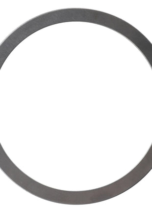 A thin, metallic circular ring with a smooth surface, identified as the AGCO Shim - F380303020353 from the AGCO brand, is shown against a plain white background.