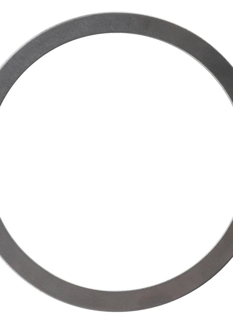 A thin, metallic circular ring with a smooth surface, identified as the AGCO Shim - F380303020353 from the AGCO brand, is shown against a plain white background.