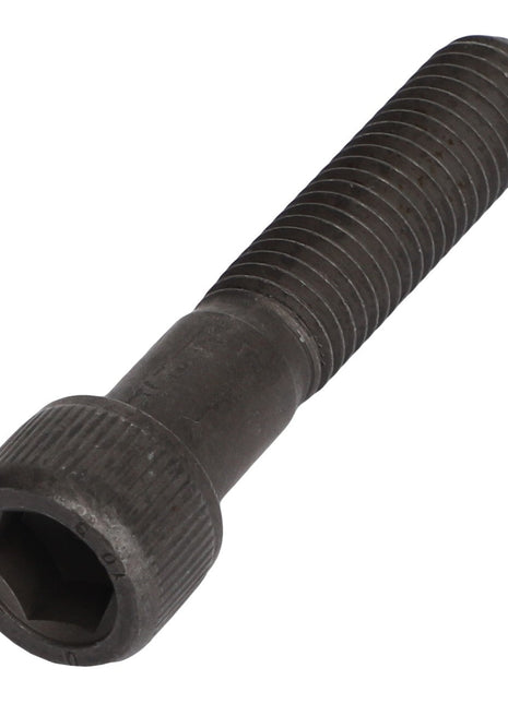 The product displayed is the AGCO | Socket Head Bolt - F530200410040, a black hex socket cap screw with a threaded shaft and cylindrical head from the AGCO brand. No current product description available.