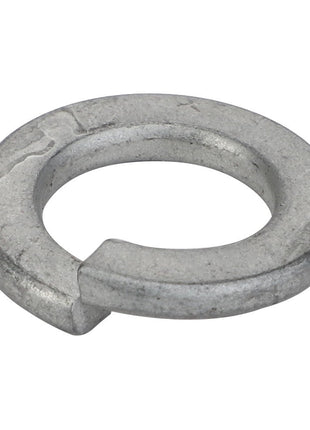 The AGCO | Lock Washer - Va022861, a helical-shaped metal split lock washer by AGCO, is engineered to deliver a spring-like force and prevent the loosening of bolts and nuts.