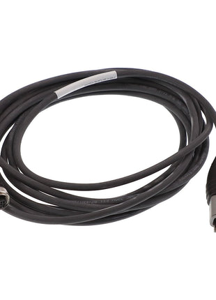 Introducing the AGCO | CORD - ACP0494860: a coiled black cable featuring a multi-pin connector on one end and a rectangular plug on the other. For any questions or to inquire about ordering, please contact our support team.