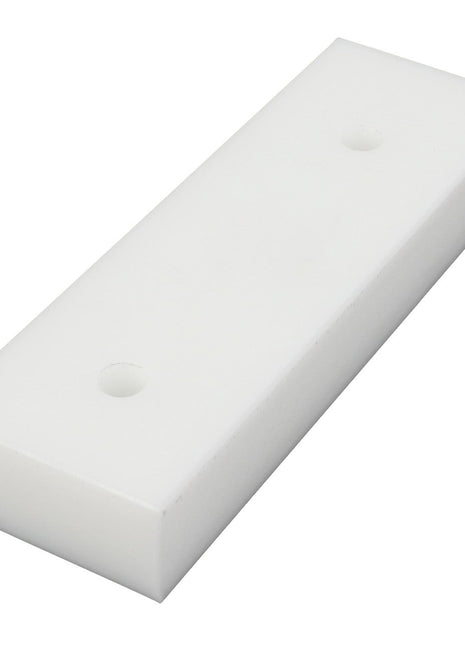 Available in a sleek white rectangular plastic block design, the AGCO | SIDE - D28281311 features two holes drilled through the middle. Perfect for your project needs.