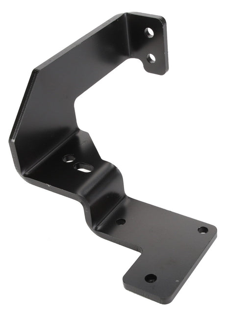 The AGCO Bracket - Acw374596A is a black metal bracket featuring holes for mounting, an angled design, and multiple bends for enhanced structural support. No additional product description information is available at this time.