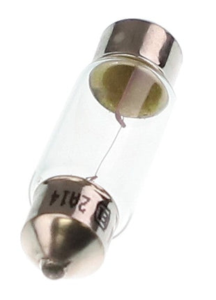 Close-up of a single glass automotive fuse with a metal cap on each end, marked "214" on one end. This is the AGCO | LIGHT - AG518967 by AGCO.