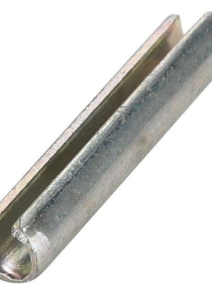 An AGCO Slotted Spring Pin, product number 3001293X1, featuring a precision-engineered slit running along its entire length.