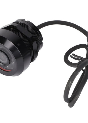 Introducing the AGCO | Reversing Camera - Acx2880290 by AGCO, a sleek black surveillance camera featuring a coiled cable and connector for easy setup.