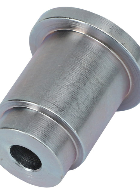 The AGCO SLEEVE - AL11260913 is a sleek cylindrical metal component featuring a precisely drilled hole through the center.