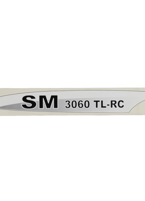 A rectangular sticker labeled "AGCO | Decal - Fel139974" featuring the text "SM 3060 TL-RC" printed in black on a white background, accompanied by a curved gray design on the left side. Note: No current product description available.