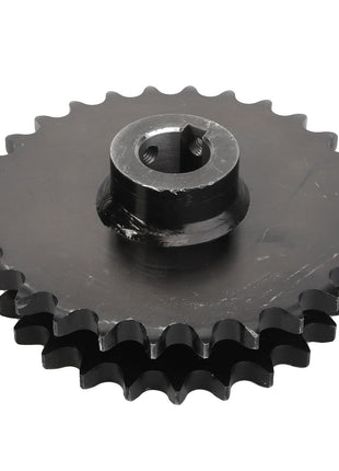 The AGCO Chain Sprocket - D28580321, a metal sprocket with two sets of teeth and a central hole, commonly found in machinery like Fendt tractors, is shown against a white background.